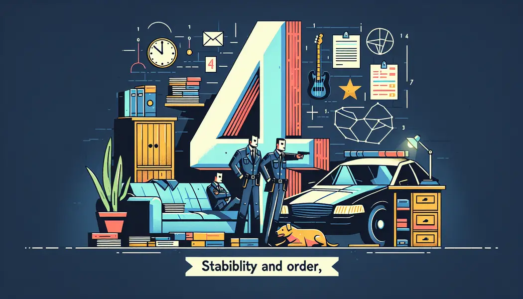 Mögliche Sturheit bei gewohnten Methoden - Stabilität und Ordnung: Das bedeutet die Lebenszahl 4